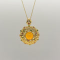 Damen Filigraner Anhänger mit bunten Edelsteinen und ovalem Cabochon Shop Nory