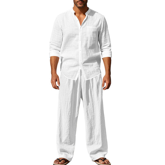 Herren luftiges Hemd- und Hosen-Set