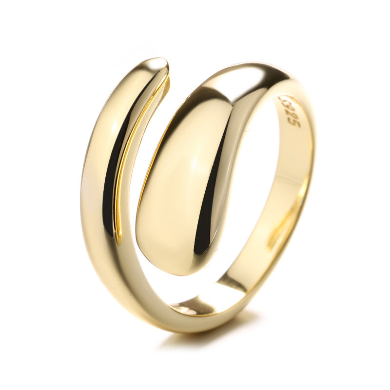 Damen Offener Ring mit elegantem, geschwungenem Design Shop Nory