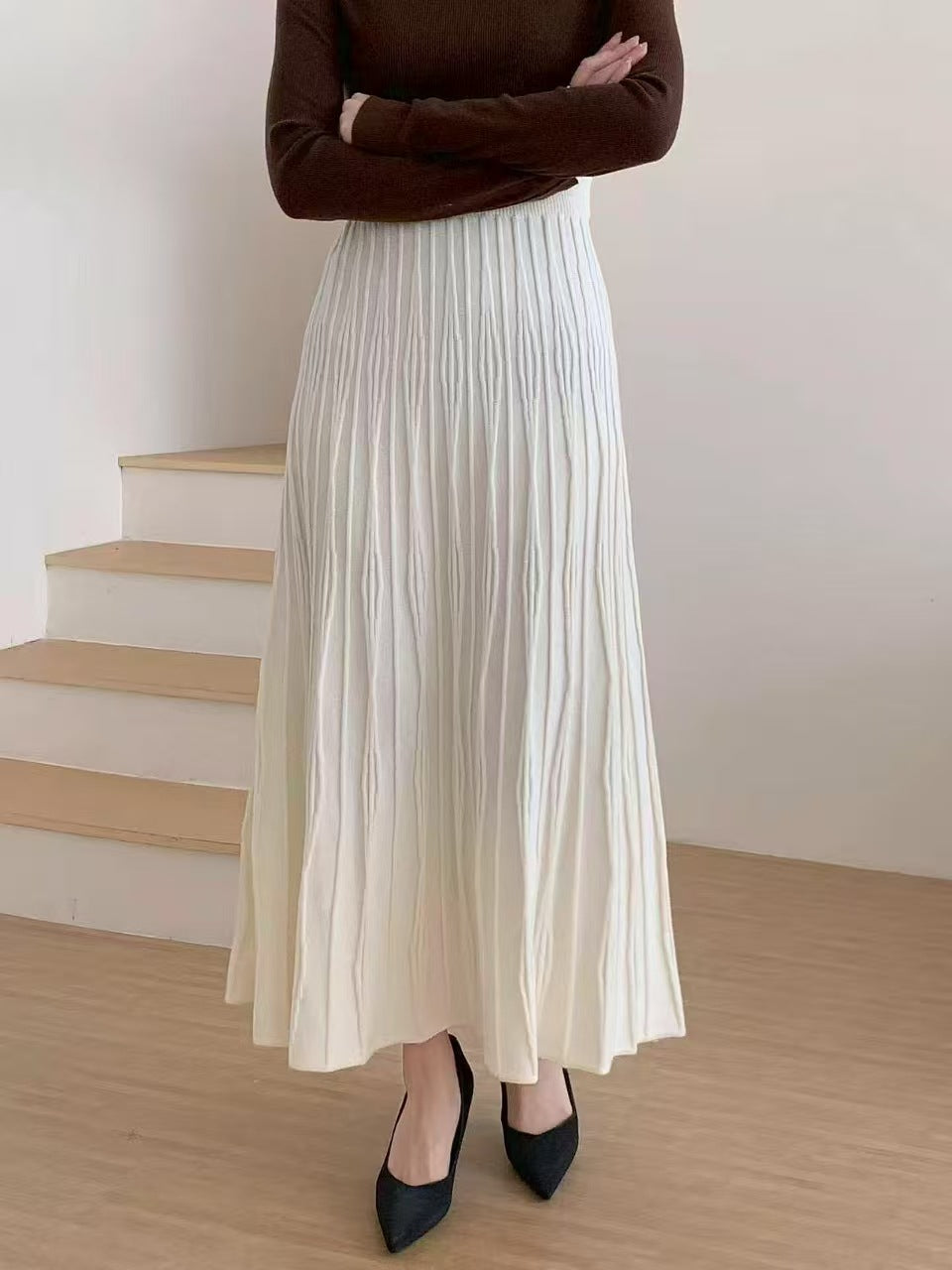 Damen Maxirock mit Plissee Shop Nory