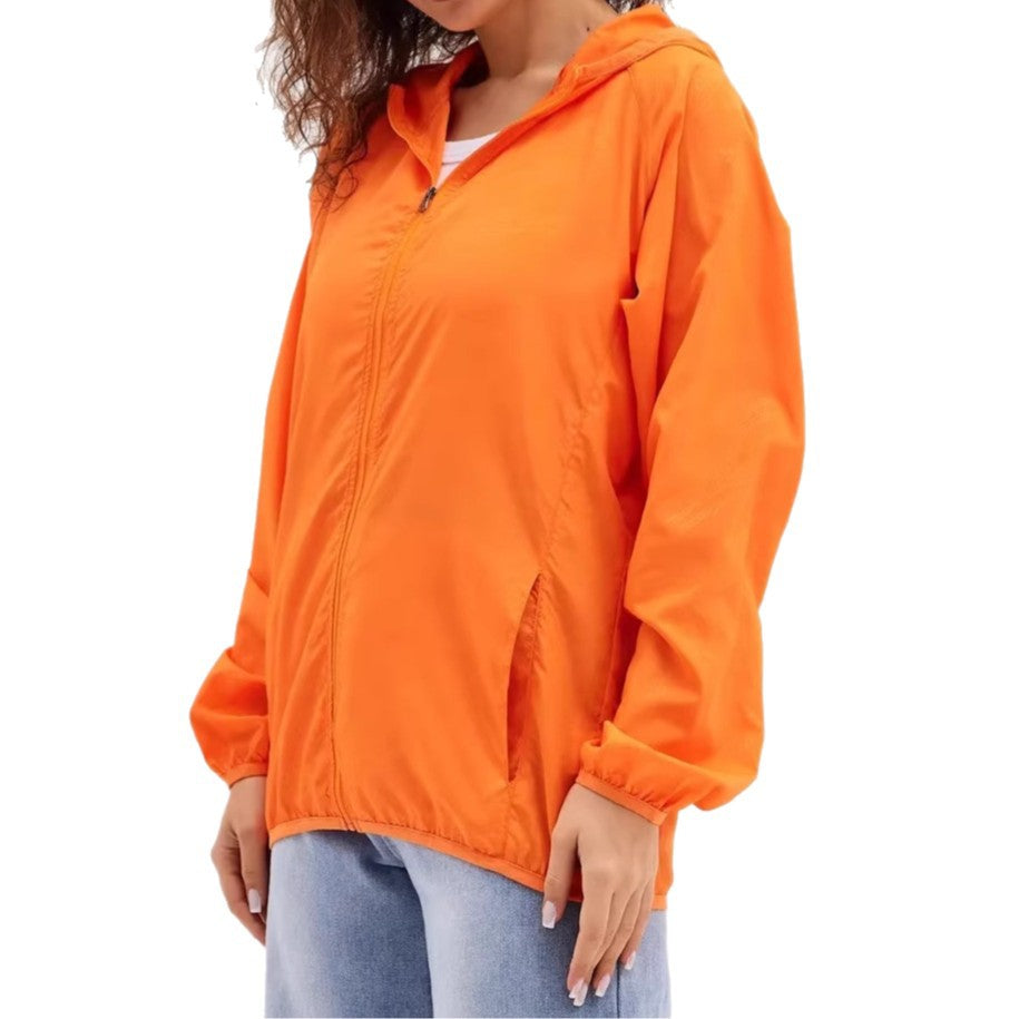 Damen Leichte Sportjacke mit Kapuze