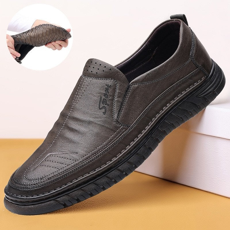 Herren Elegante und Bequeme Leder Mokassins Shop Nory