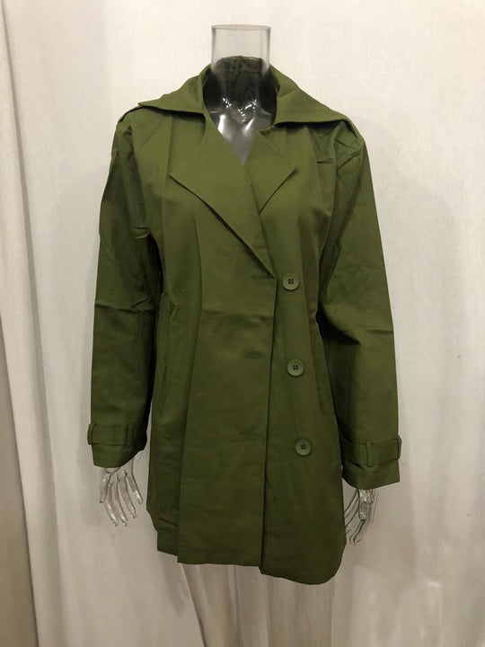 Herren nan leichter urbaner Trenchcoat mit zweireihiger Knopfleiste und lässiger Used-Optik Shop Nory