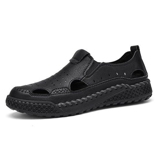 Herren atmungsaktive Leder Sandalen