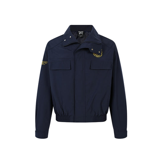 Herren Kurzblouson im Bomberstil mit elastischem Saum und Brustklappen Shop Nory