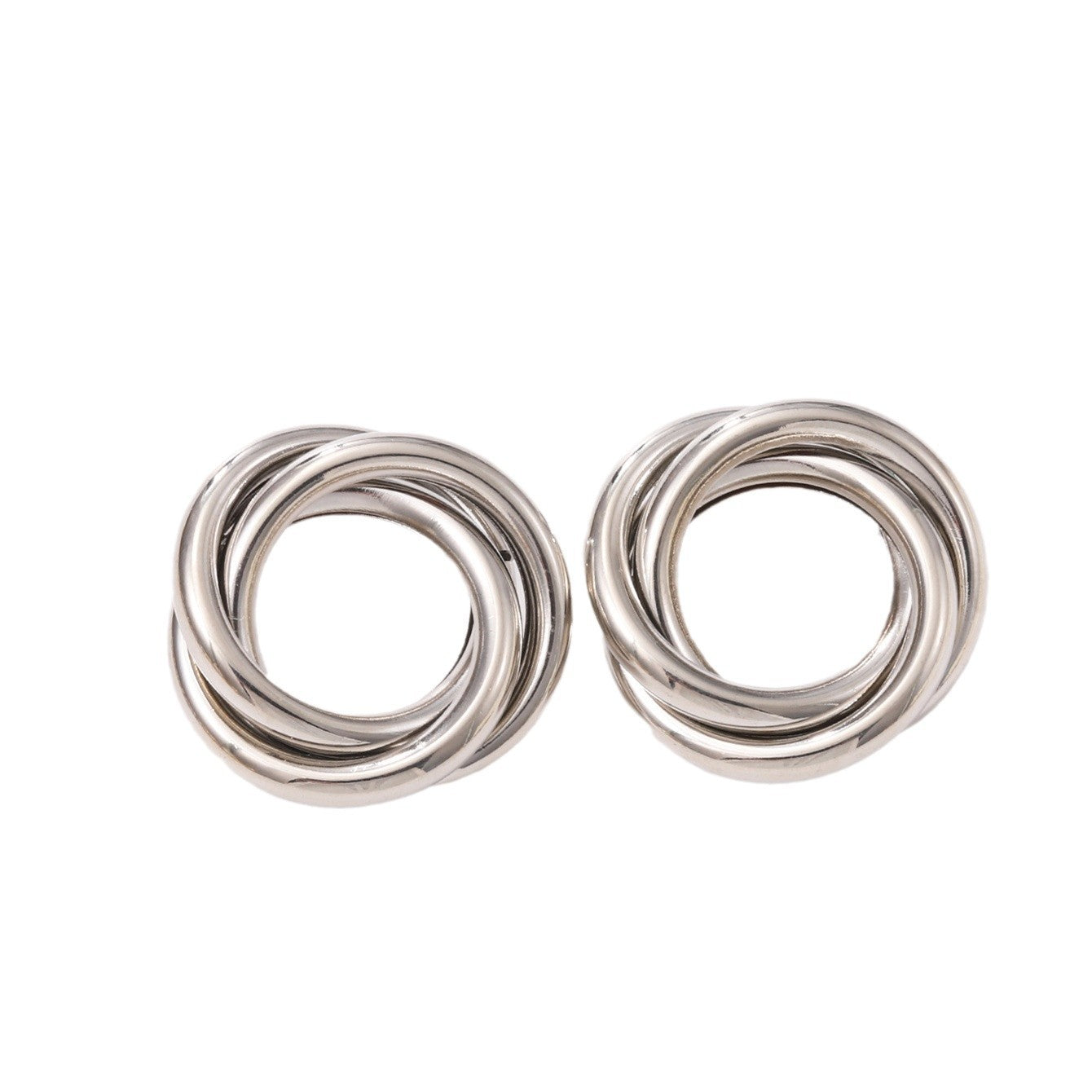 Damen Hängende Ohrringe mit elegantem, geschwungenem Ringdesign Shop Nory