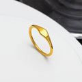 Damen minimalistischem Ring mit geschwungener und polierter Oberfläche Shop Nory