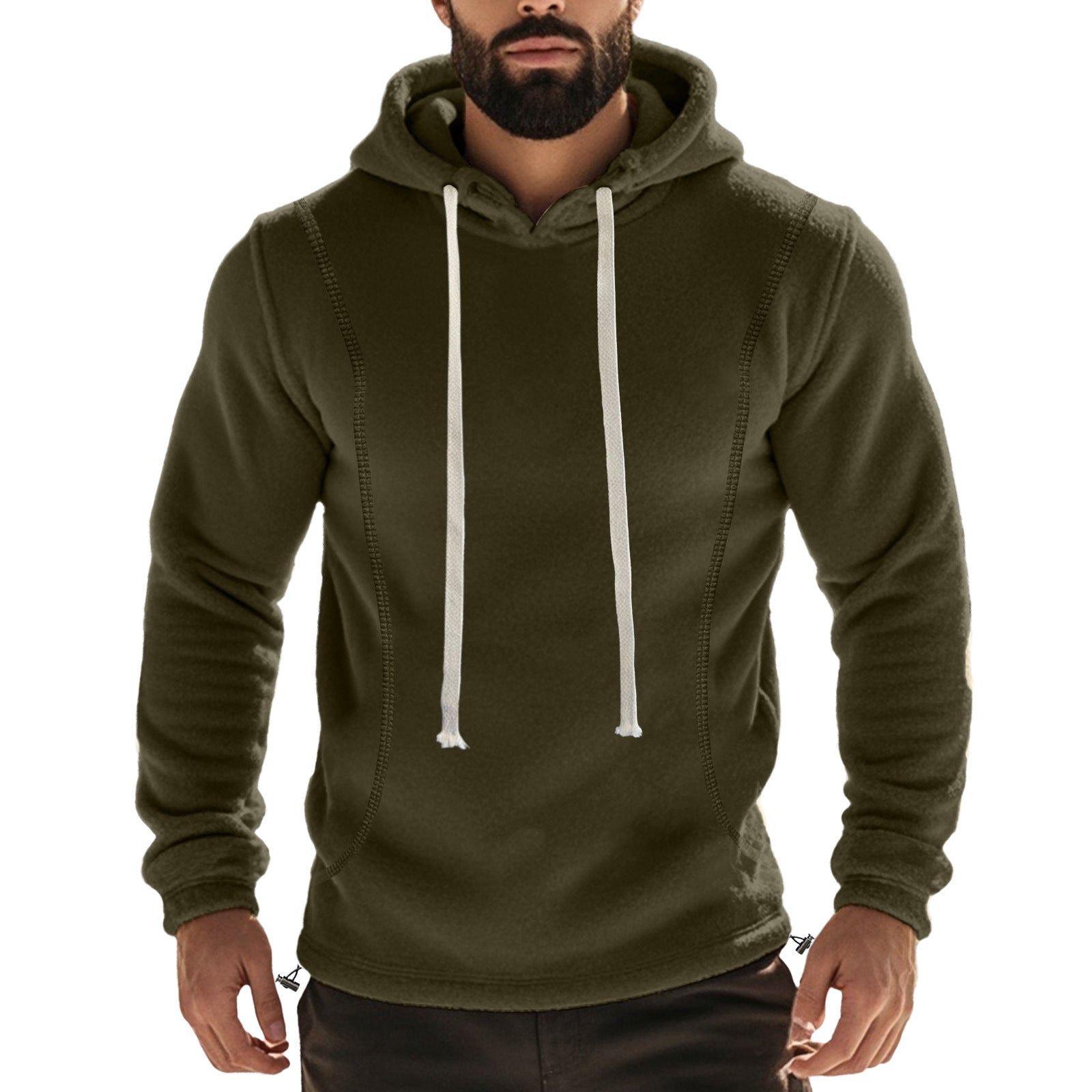 Herren Hochwertiger Fleece-Hoodie mit praktischer Kängurutasche und stylischem Design