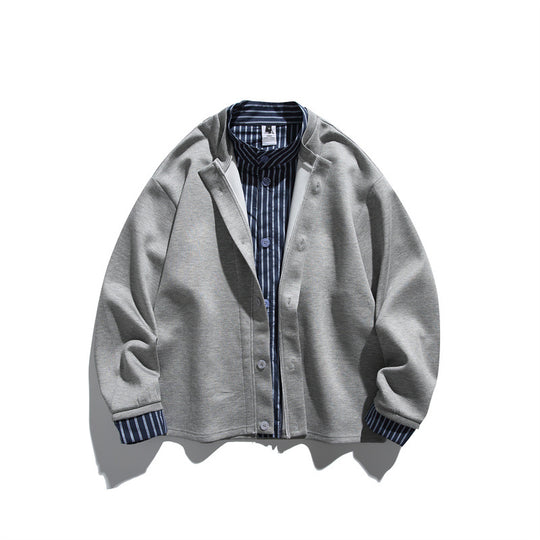 Herren Zweilagige Übergangsjacke mit integriertem Hemd-Einsatz Shop Nory