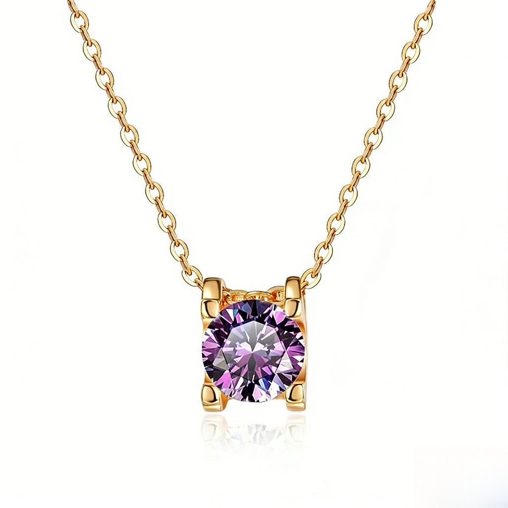Damen elegante Halskette mit funkelndem Kristall Shop Nory