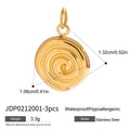 Damen Anhänger mit spiralförmigem Design aus hypoallergenem Edelstahl Shop Nory