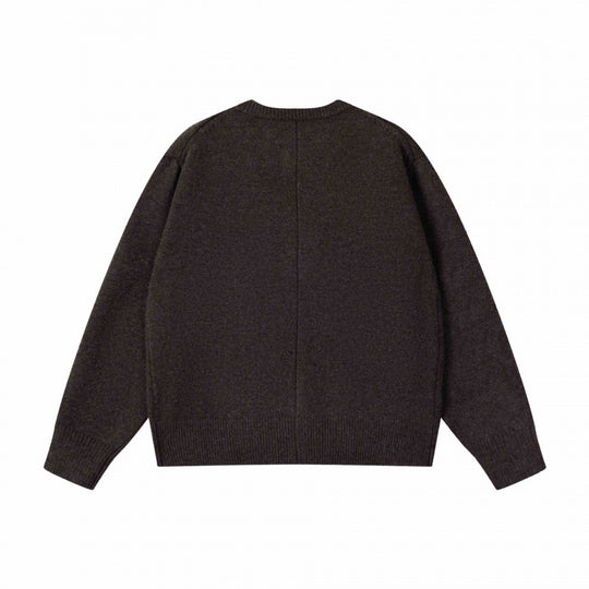 Unisex Boxiger Feinstrick-Cardigan mit Rundhals und durchgehender Knopfleiste Shop Nory