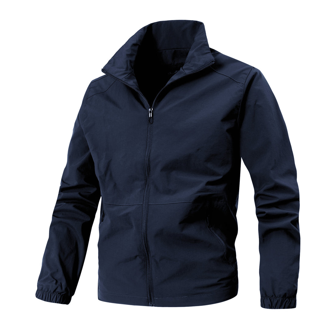 Herren Leichte Softshelljacke mit Stehkragen, winddichter Membran und Reißverschlusstaschen Shop Nory