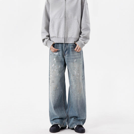 Damen Weitgeschnittene Jeans mit einzigartigen Zerstörungsdetails Shop Nory