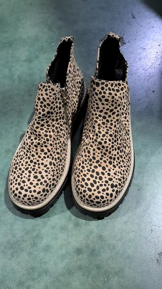 Damen Ankle-Boots mit grober Profilsohle und seitlichem Reißverschluss Shop Nory