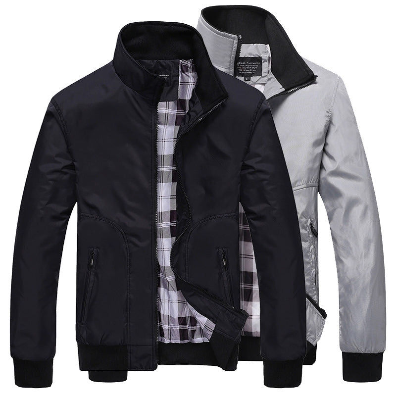 Herren Übergangsjacke mit hohem Kragen und bequemen Taschen Shop Nory