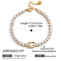 Damen Armband mit funkelnden Zirkonstein-Details und hochwertiger Edelstahlverarbeitung Shop Nory