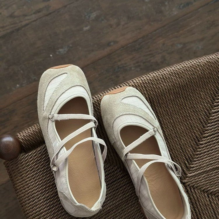 Damen Ballerinas mit flexibler Sohle und schickem Riemchendesign