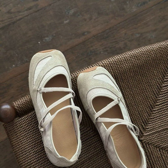 Damen Ballerinas mit flexibler Sohle und schickem Riemchendesign