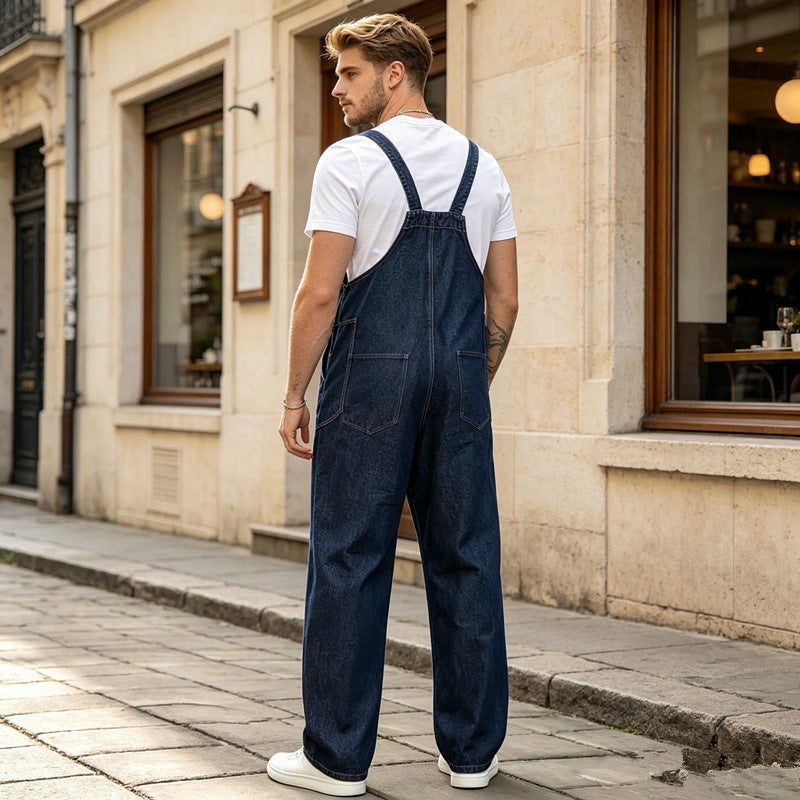 Herren Modische Denim-Latzhose Shop Nory