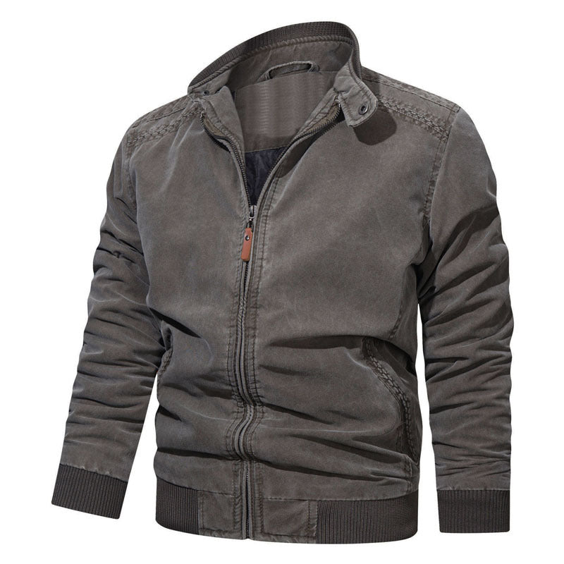 Herren Modische Bomberjacke mit Reißverschluss und feinen Details Shop Nory