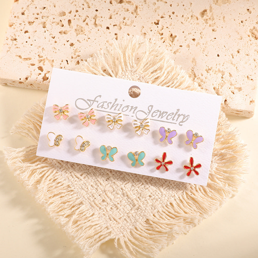 Damen Ohrstecker Set mit fruchtigem Design Shop Nory