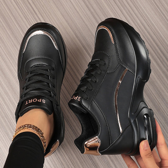 Damen Chunky-Sneaker mit Luftkissensohle und Metallic-Details Shop Nory