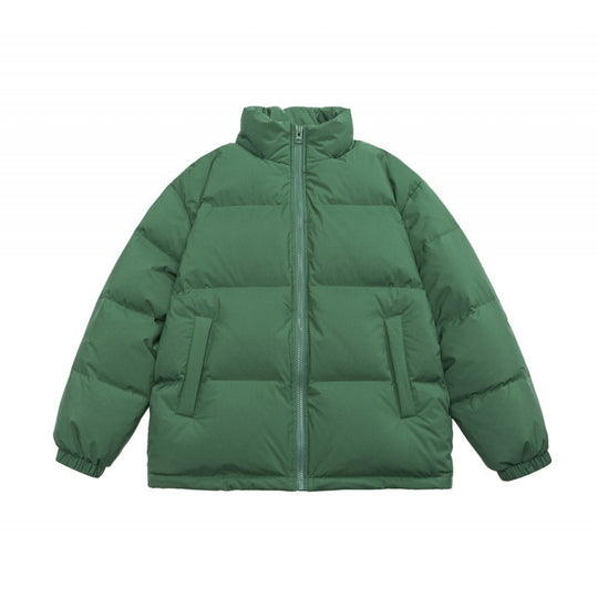 Unisex Oversize Stepp-Winterjacke mit Stehkragen, durchgehendem Reißverschluss und elastischen Bündchen Shop Nory