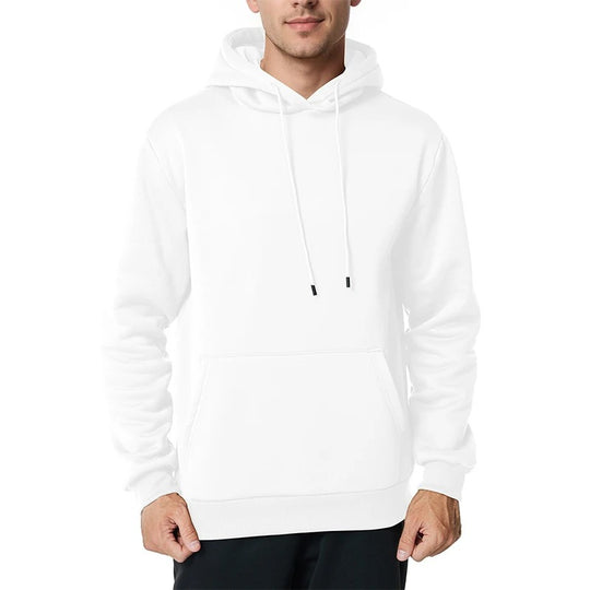 Herren nan minimalistischer Kapuzenpullover mit weichem Fleece-Innenfutter und Kängurutasche Shop Nory