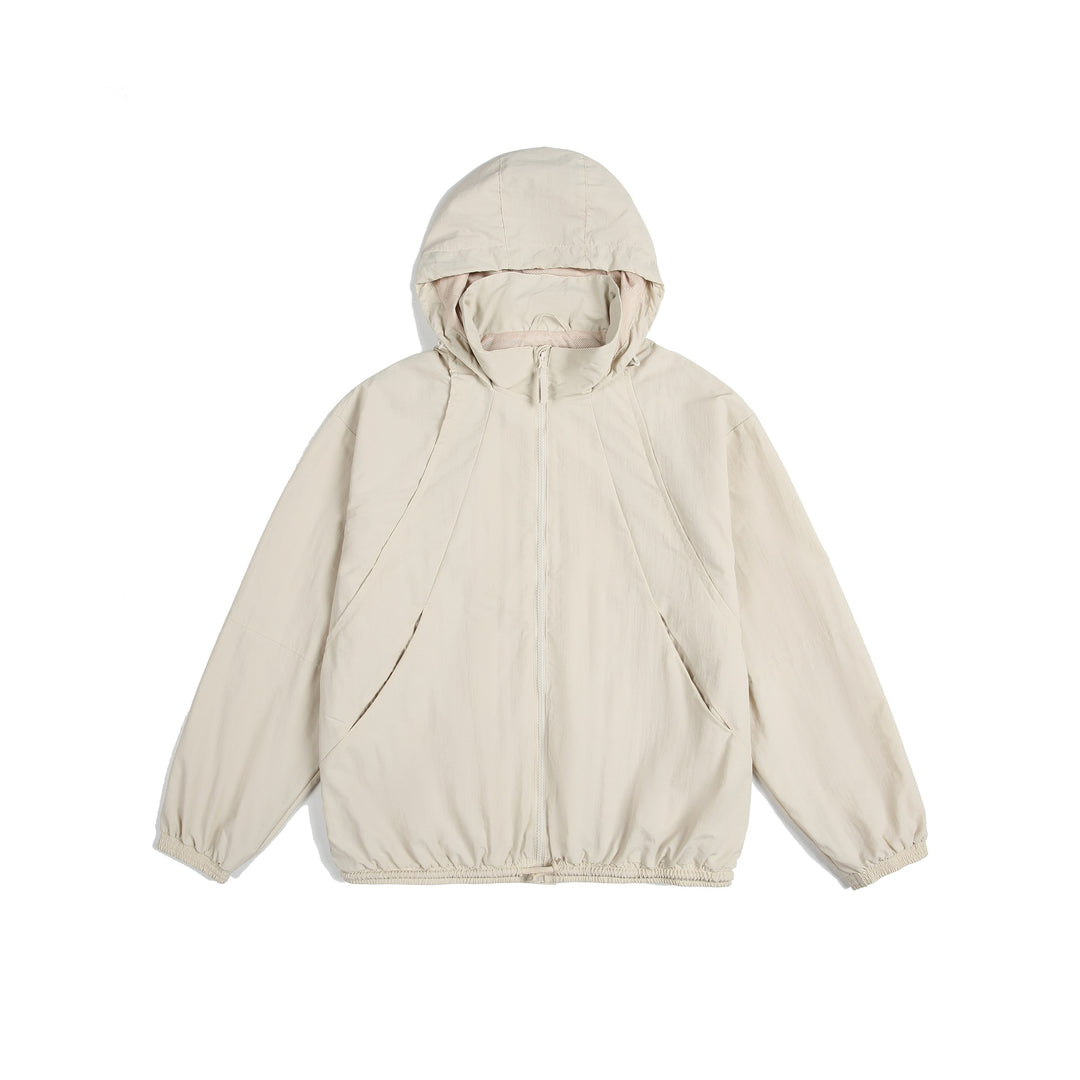 Unisex Leichte Kapuzenjacke im Oversize-Parka-Stil mit Tunnelzugbund Shop Nory