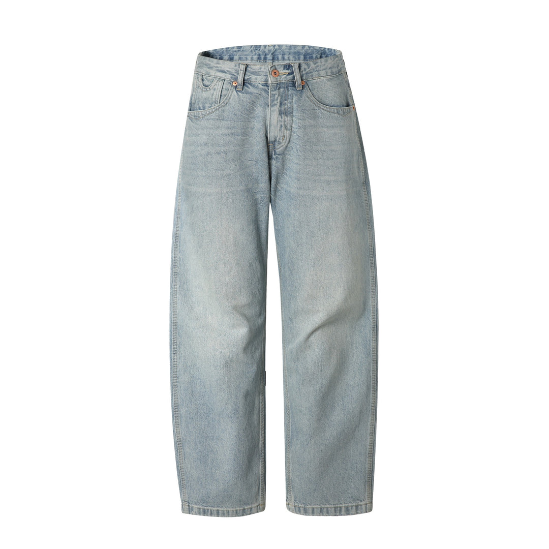Damen Gerade geschnittene Jeans mit hoher Taille und relaxed Fit aus leichtem Denim Shop Nory