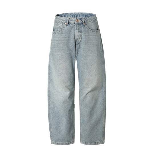 Damen Gerade geschnittene Jeans mit hoher Taille und relaxed Fit aus leichtem Denim Shop Nory