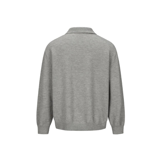 Herren Strick-Cardigan mit Hemdkragen, durchgehender Knopfleiste und geripptem Saum Shop Nory