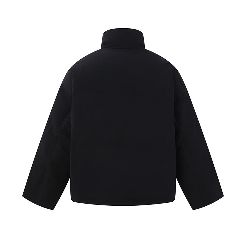 Herren Kurz geschnittener gesteppter Winterblouson mit Stehkragen und kontrastbesetzten Taschen Shop Nory