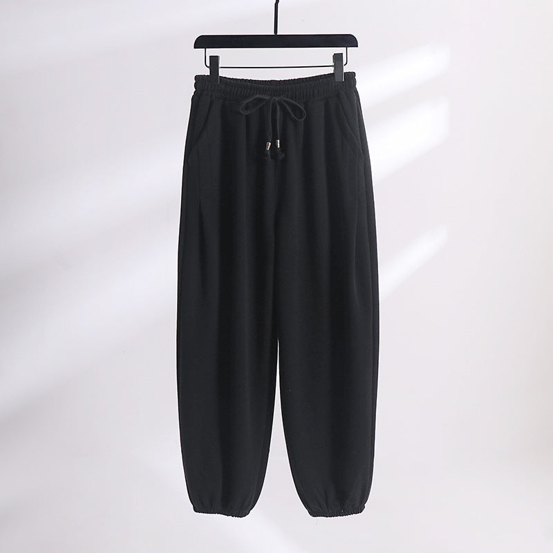 Damen Lässige Jogginghose aus weichem Baumwoll-Mix mit Tunnelzug und elastischen Knöchelbündchen Shop Nory