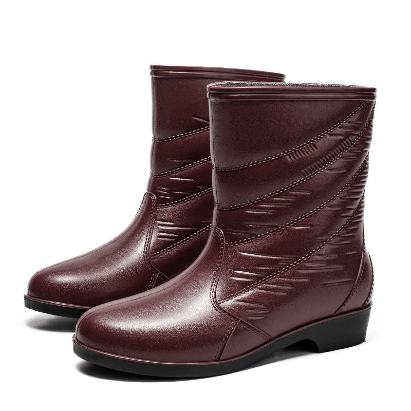 Damen Elegante wasserfeste Kurzschaftstiefelette mit gesteppter Optik und stoßdämpfender Leichtsohle Shop Nory