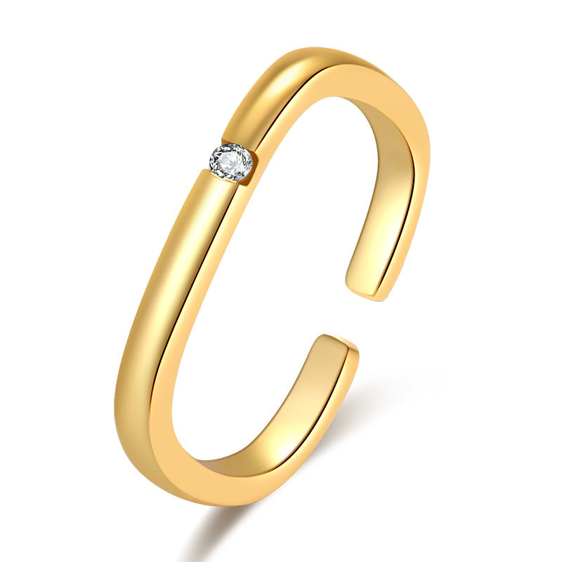 Damen Offener Ring mit funkelndem Zirkonia Shop Nory
