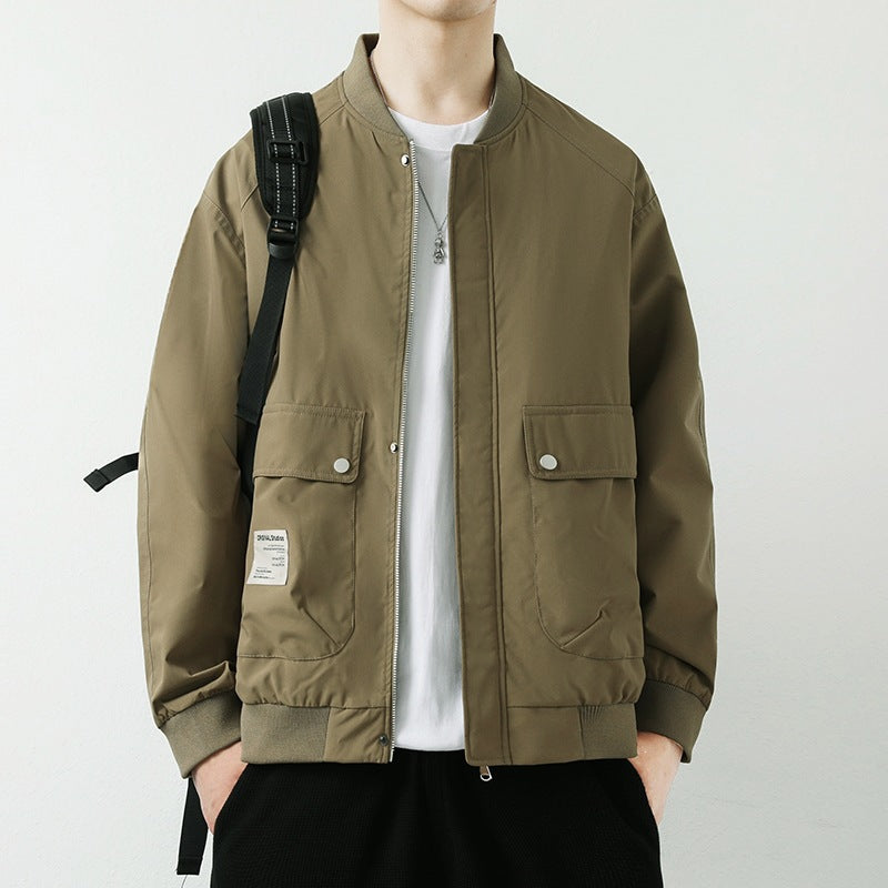 Herren Moderne Utilityjacke mit Stehkragen Shop Nory