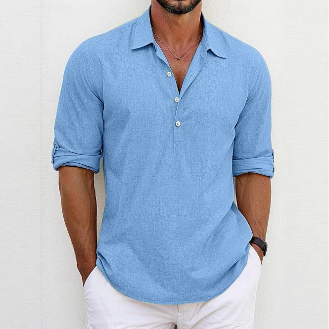 Herren Poloshirt mit modernen Knöpfen und lässigem Schnitt