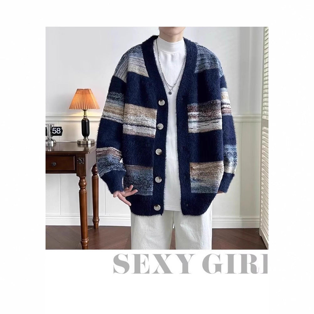 Damen Kuschelige Strickjacke mit Knöpfen Shop Nory