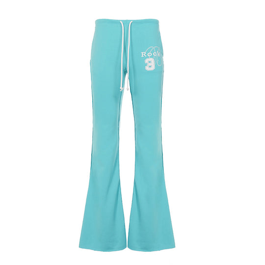 Damen nan ausgestellte Sweatpants mit extra weitem Schlag, elastischem Bund und Kordelzug Shop Nory