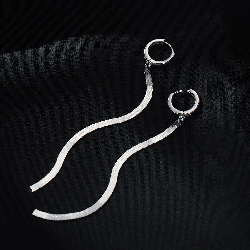 Damen Ohrhänger mit geschwungenem Design aus hochwertigem Edelstahl Shop Nory