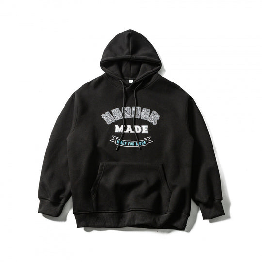 Unisex Oversize-Kapuzenpullover mit Kängurutasche und Logo-Print Shop Nory