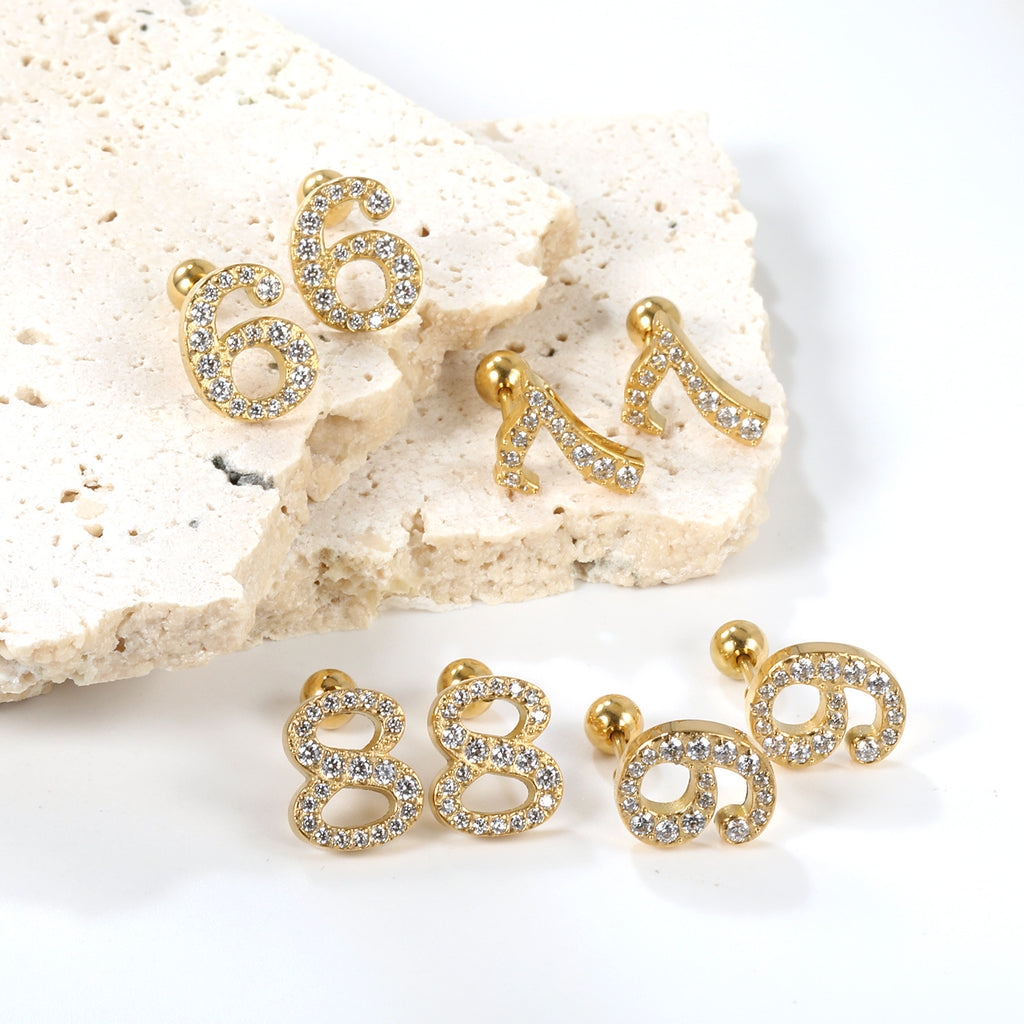Damen Ohrstecker mit funkelndem Kristall und elegantem Design Shop Nory