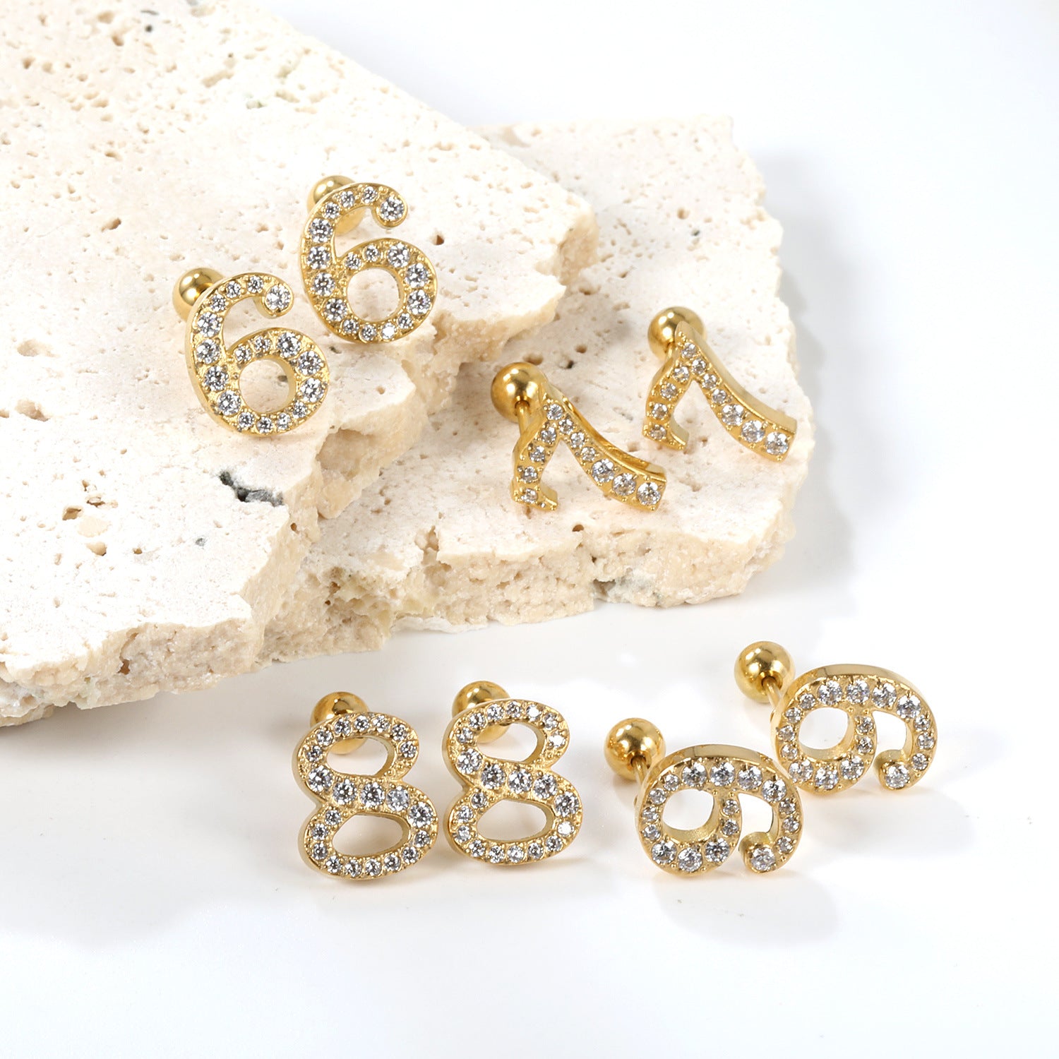 Damen Ohrstecker mit funkelndem Kristall und elegantem Design Shop Nory