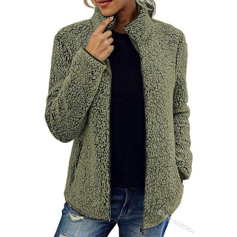 Damen Fleecejacke mit wunderbar weichem Material und stylischem Reißverschluss