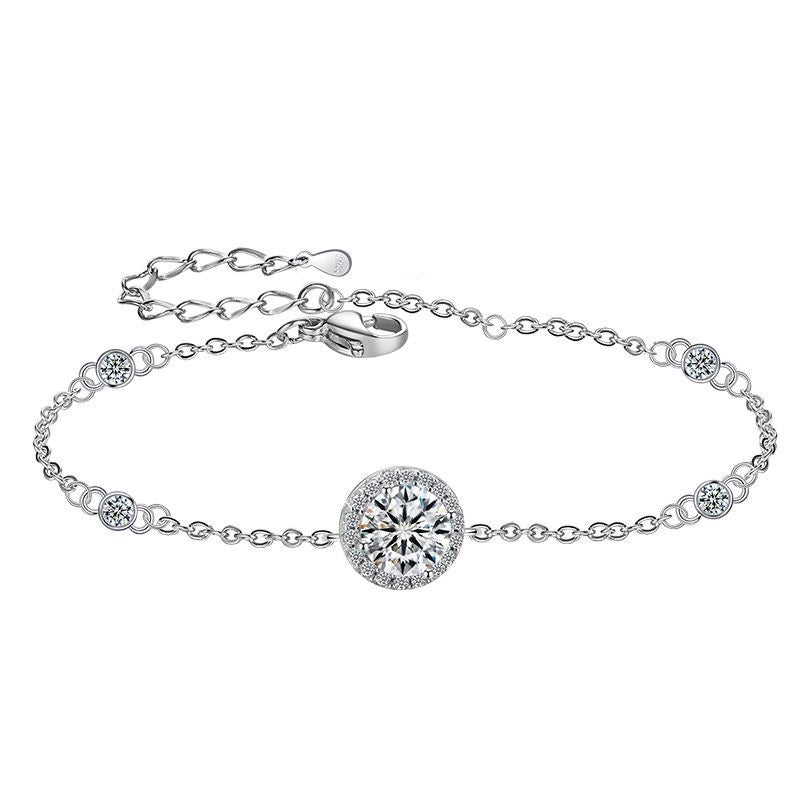 Damen Armband mit funkelndem Zirkonia-Centerpiece Shop Nory