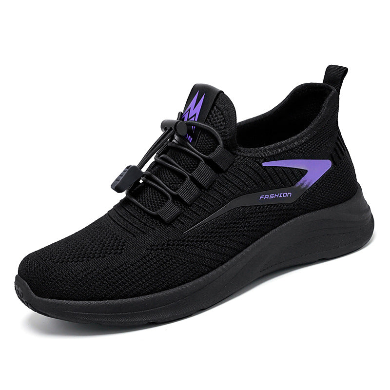 Damen nan leichte Strick-Sneaker mit Schnellverschluss, atmungsaktiver Sockenkonstruktion und stoßdämpfender EVA-Sohle Shop Nory