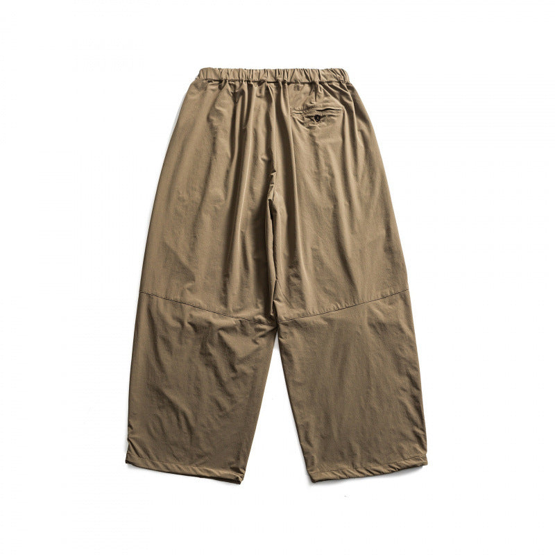 Unisex Weite Haremshose mit Drapierungen, elastischem Bund und Kordelzug Shop Nory