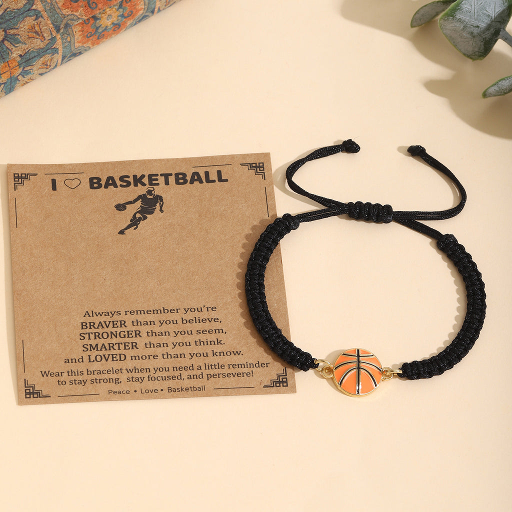 Damenarmband mit Rugby-Motiv und inspirierendem Spruch Shop Nory